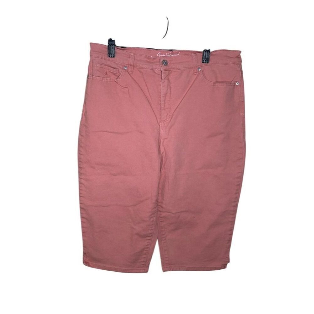 Gloria Vanderbilt Women's Capri Pants Size 16 Pink High-Rise Casual - Picture 1 of 3